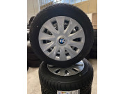 Winter steel wheels with original NEW BMW 3 Series F30 F31 F36 hubcaps 16 inches RDC 6786353 NEW 