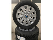 Winter steel wheels with original NEW BMW 3 Series F30 F31 F36 hubcaps 16 inches RDC 6786353