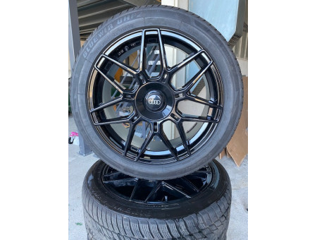 Winterräder Original Königsräder Typ KR2 black glosy 8.5Jx19 H2 245/45R19 DOT2023 SUPERIA KBA 53137