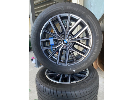 Original BMW X1 U11 2 Series U06 838 M double-spoke summer wheels, 18 inches, 225/55 R18, 6891179 