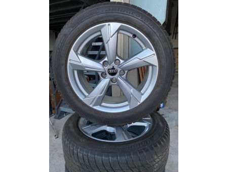 Original Audi A6 F2 C8 5-spoke winter wheels, Bridgestone 225/55 R18, 4K0601025D